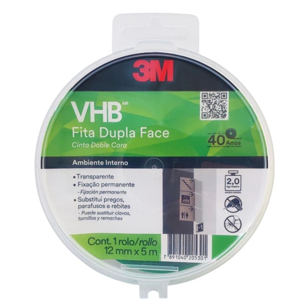 Cinta Doble Faz VHB4910 12MM X 5M