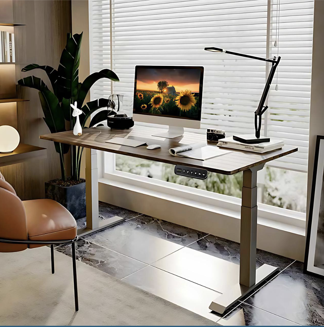 Escritorio elevable Ejecutivo · Mesada Melamina Blanca 25mm