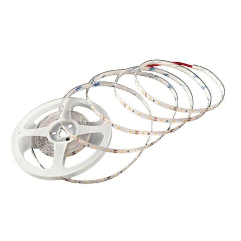 Cinta LED 3000K 3528 60L/M 12V 6W/M Rollo de 5 MTS IP20