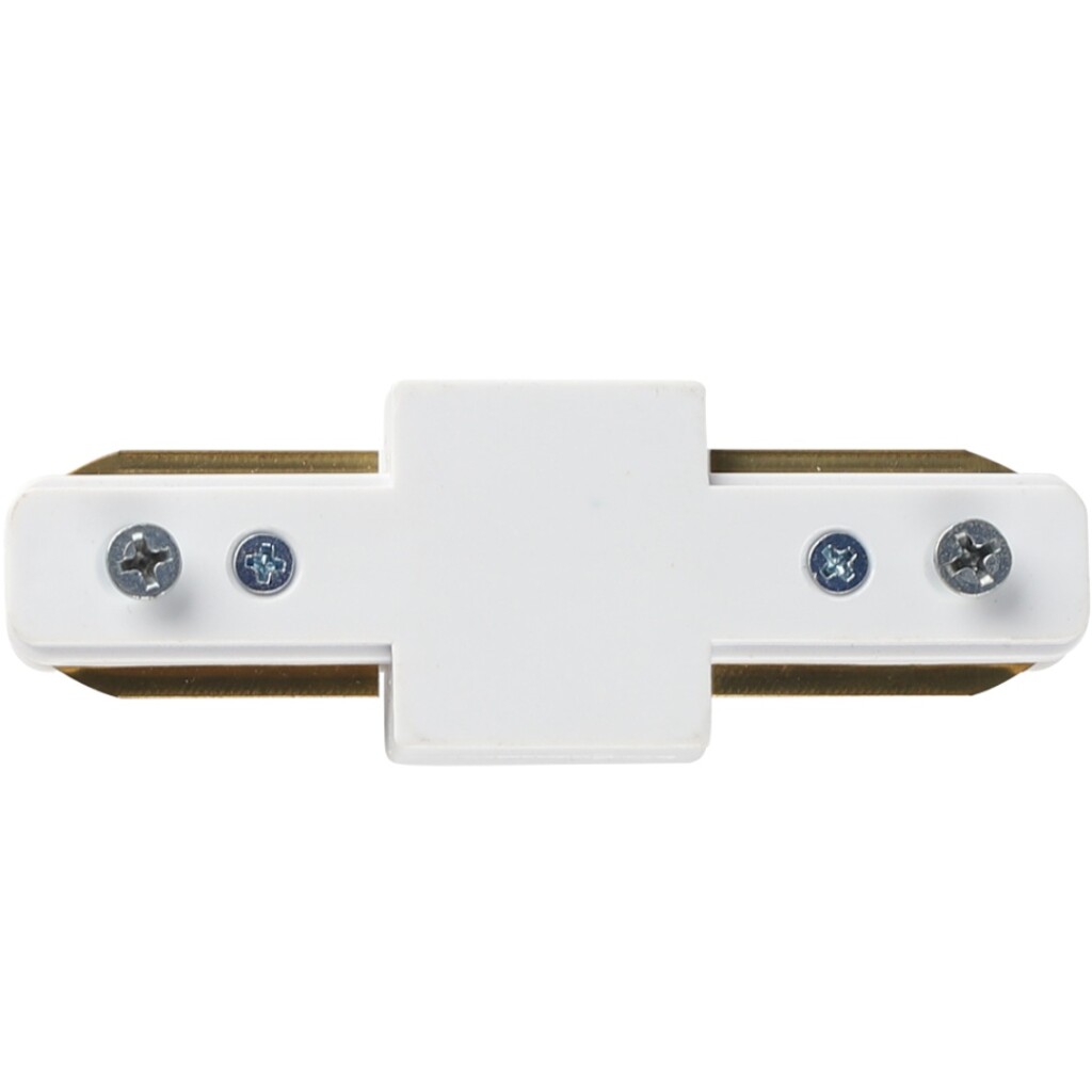 Conector Recto para Riel Blanco