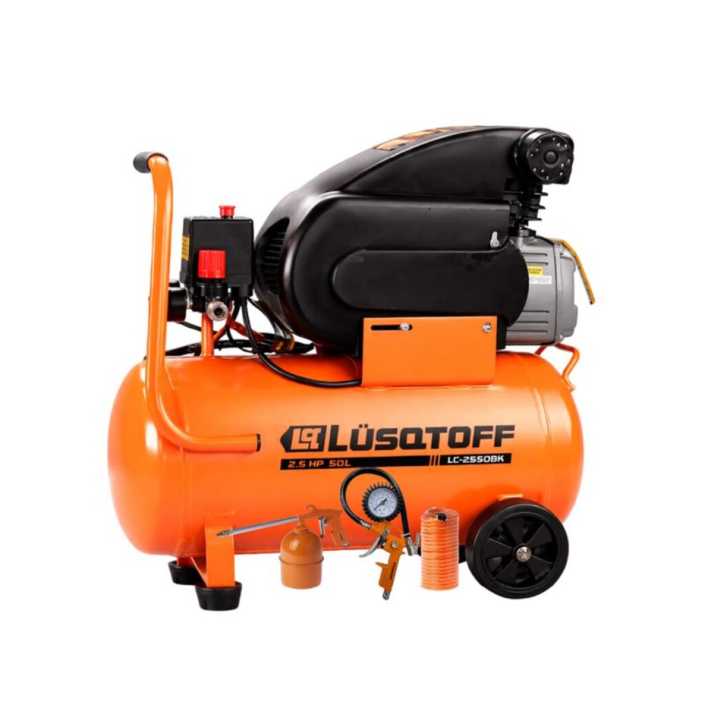 Compresor Aire Mando Directo 2.5HP 50L 220V-50HZ con Kit de Compresor