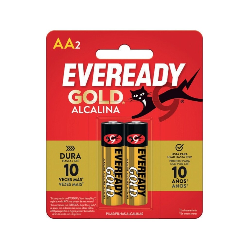 Pila Alcalina EVEREADY Gold AA Blister X 2 Unidades