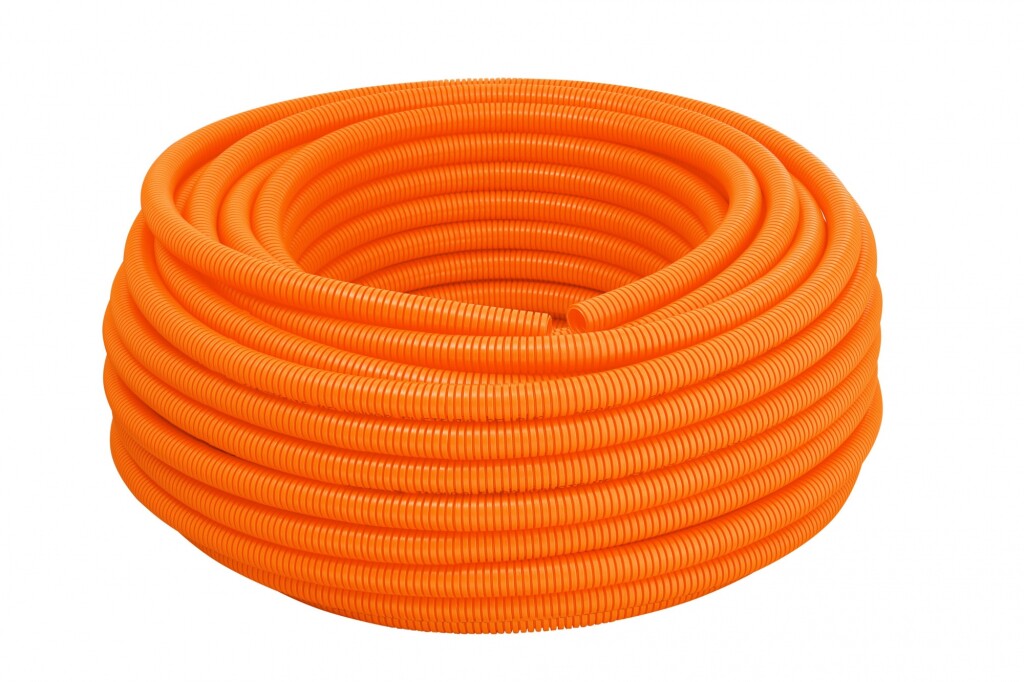 Caño Corrugado Antillama 32 MM 25MTS. Naranja TIGRE