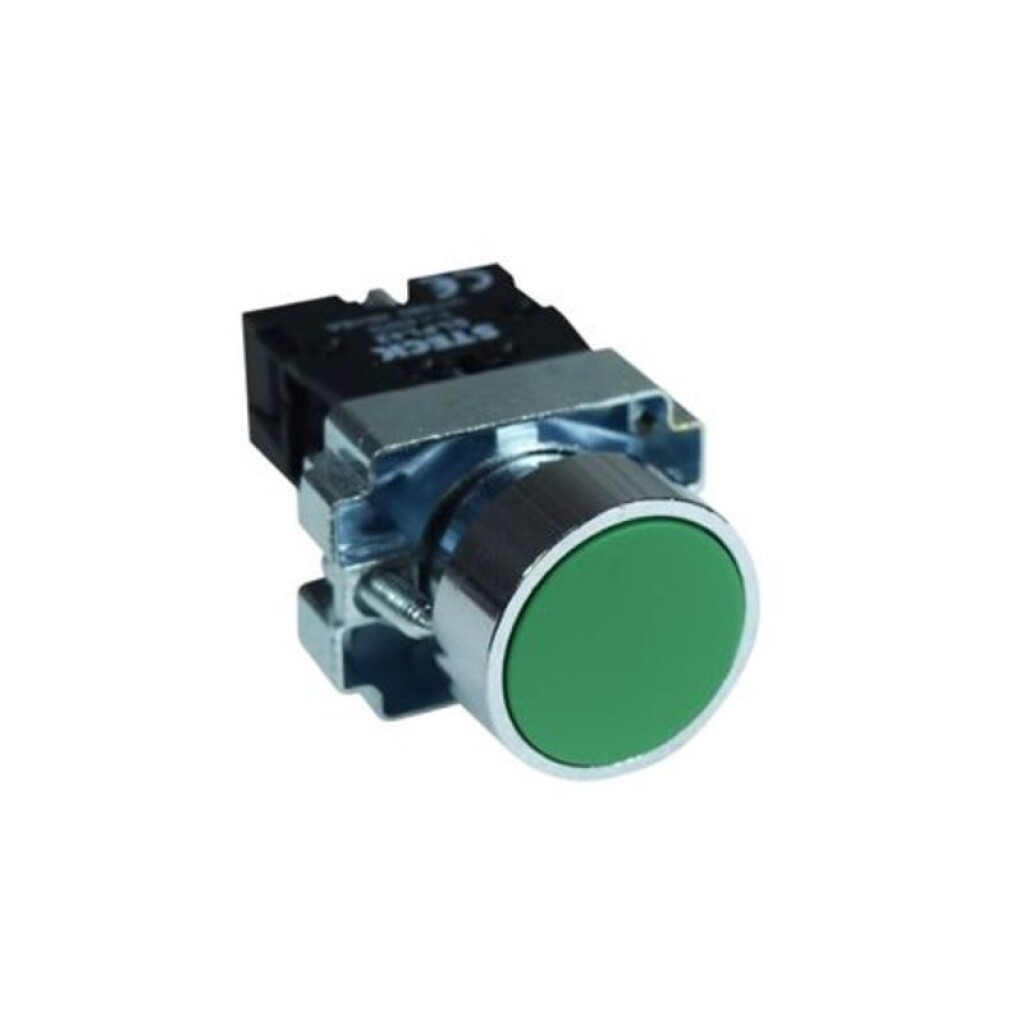 Cabezal P/ Pulsador Met. Verde 22MM
