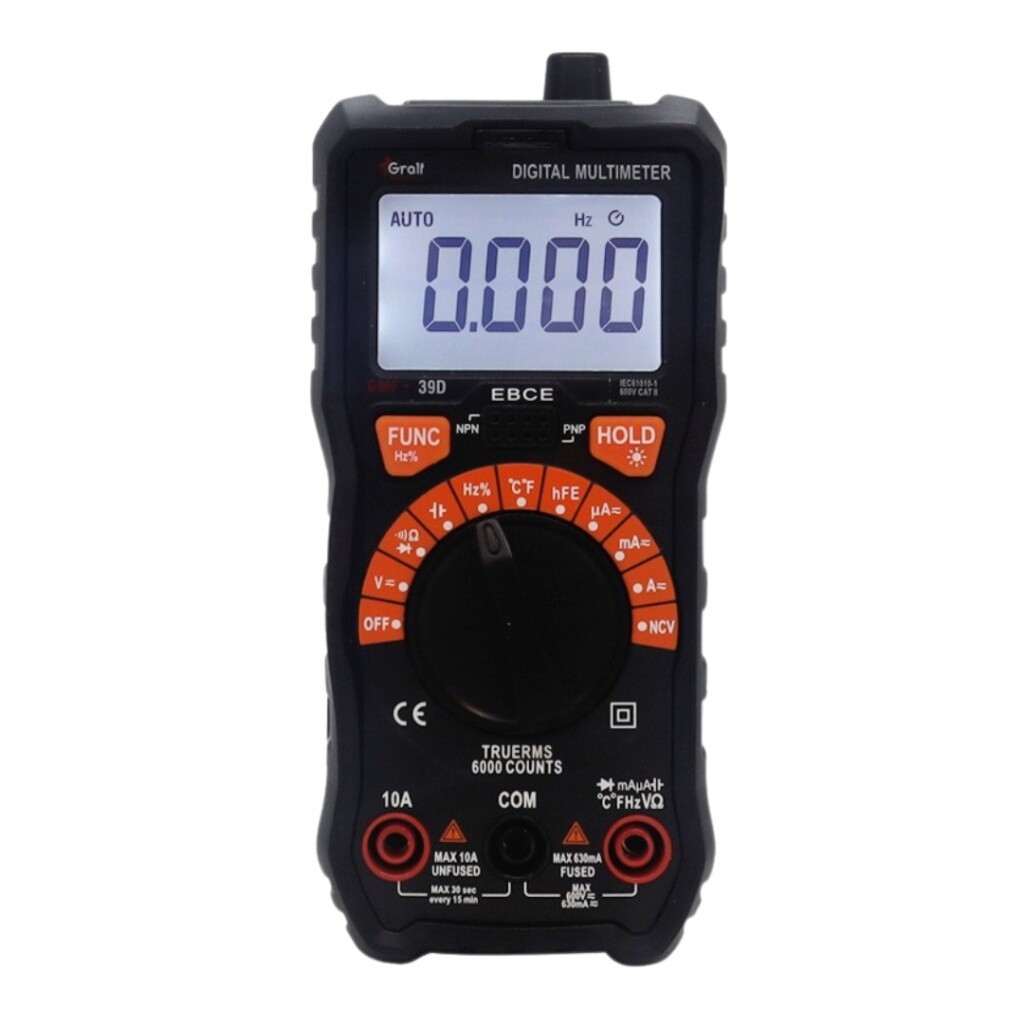 Multimetro Gmf-39D Premium Autorango 600V AC/DC
