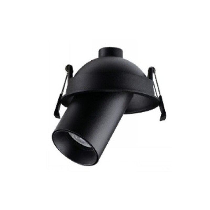 Spot Cabezal Emb. Movil 1L GU10 Negro