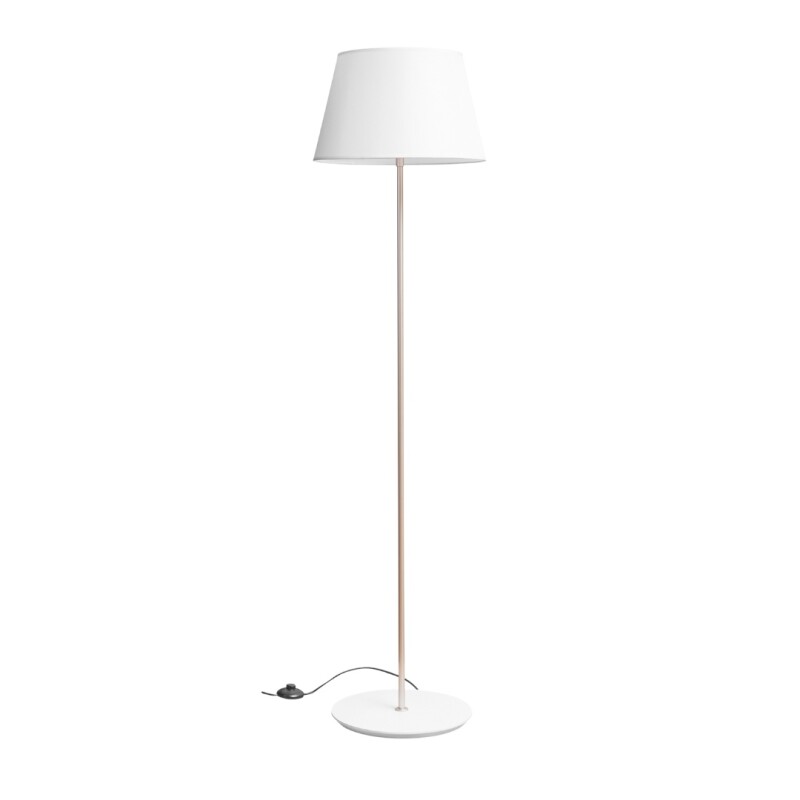 Velador de Pie Slim E27 Blanco D40CM