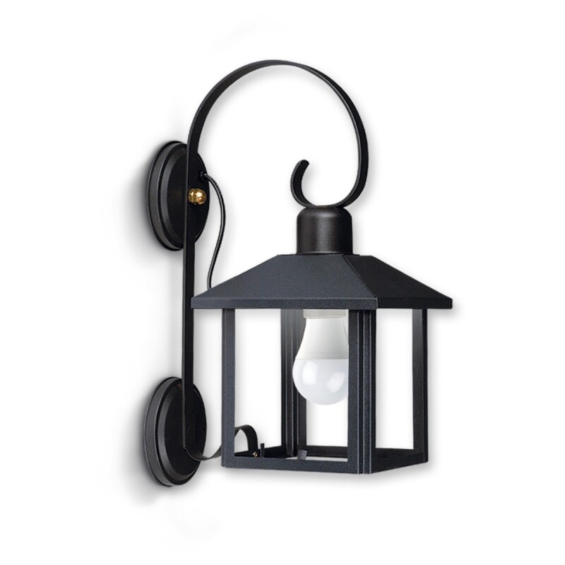 Farol SJ con Mensula Fija Negro E27