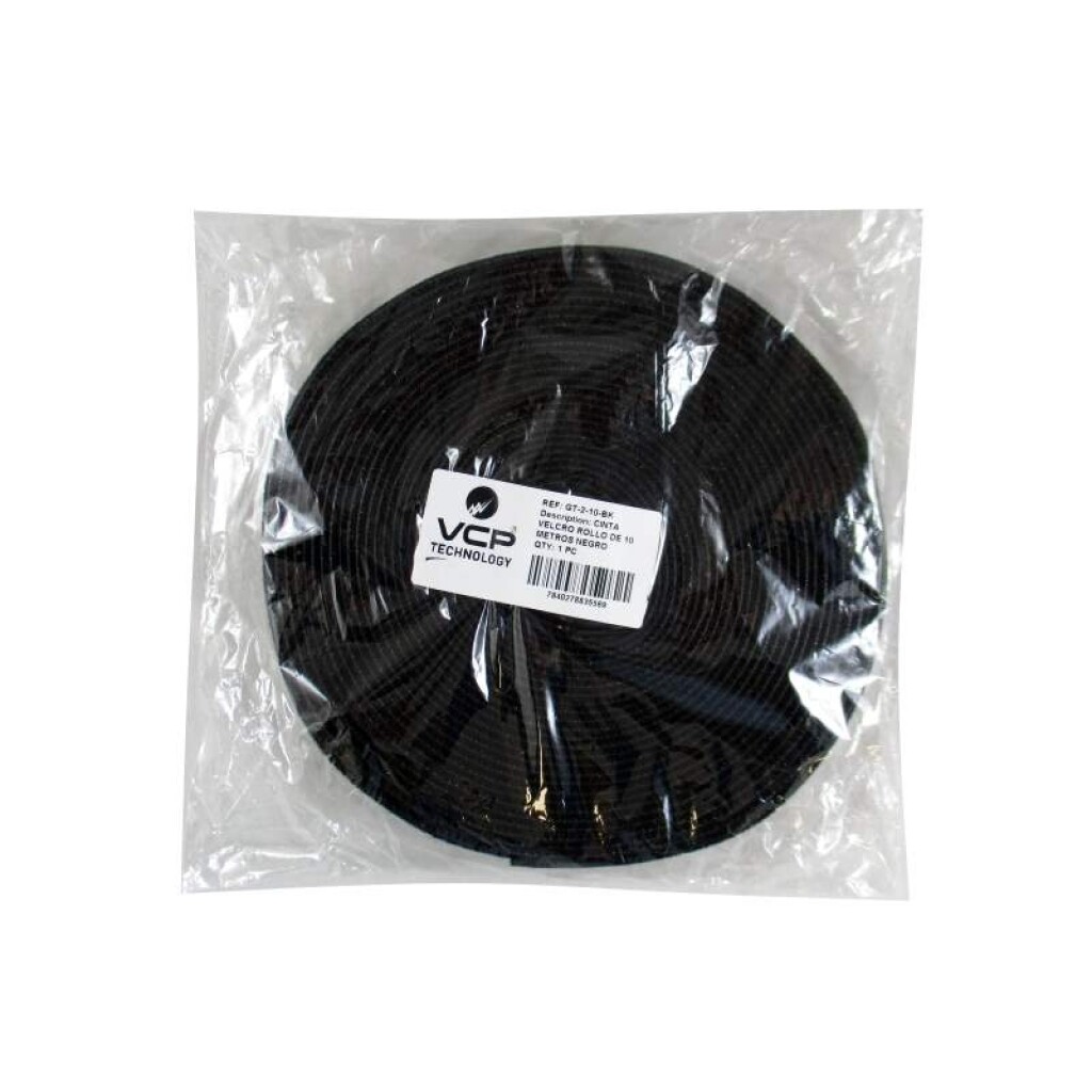 Cinta Velcro Rollo de 10 Metros Negro
