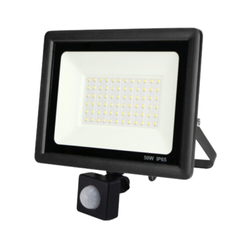 Proyector LED C/ Sensor 50W 6500K IP65