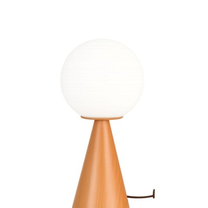Velador de Mesa Esfera D20CM 1L G9 Base de Madera